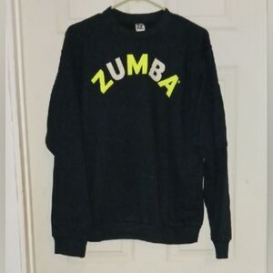 Zumba Fitness Black and Yellow Crewneck Sweater